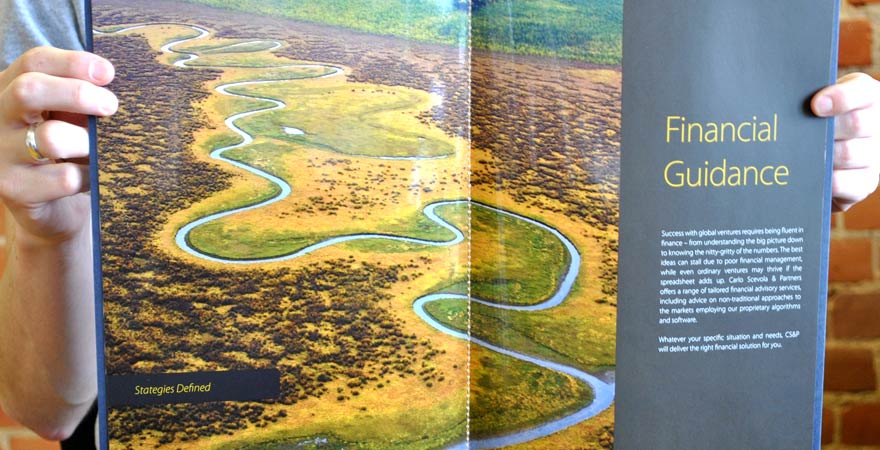 A spread from the Carlo Scevola and Partners brochure